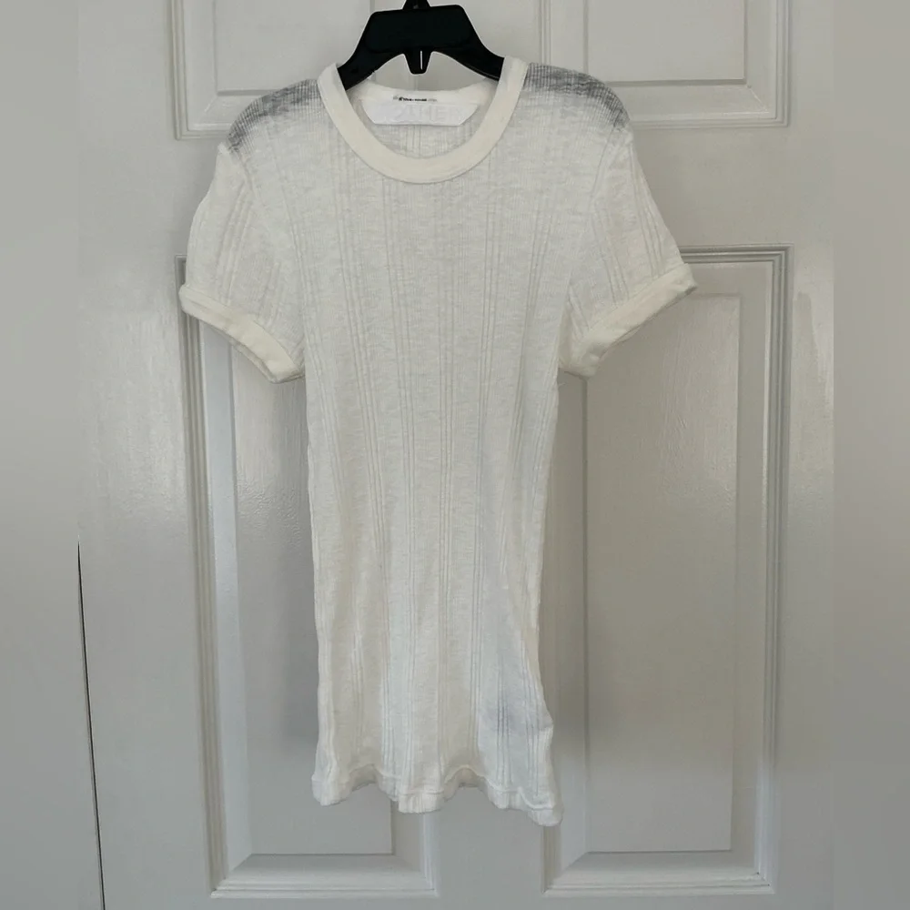 MOTHER Itty Bitty Ringer T-Shirt | Fluff | Size XS - Picture 6 of 11